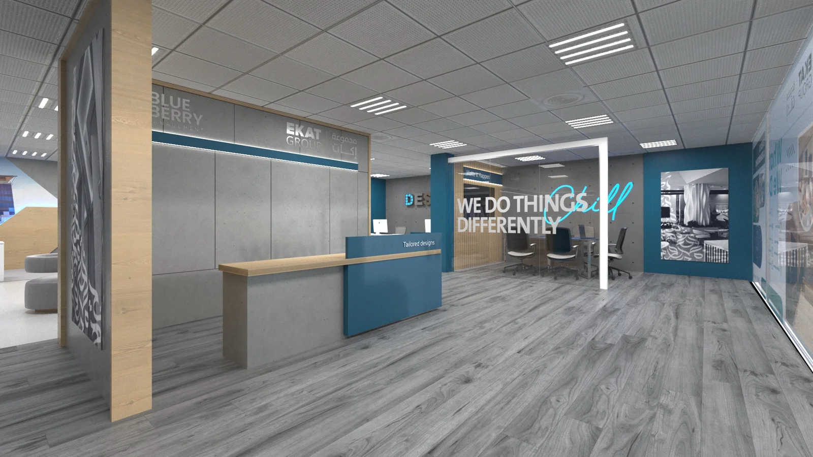 BLUEBERRY office reception and meeting area