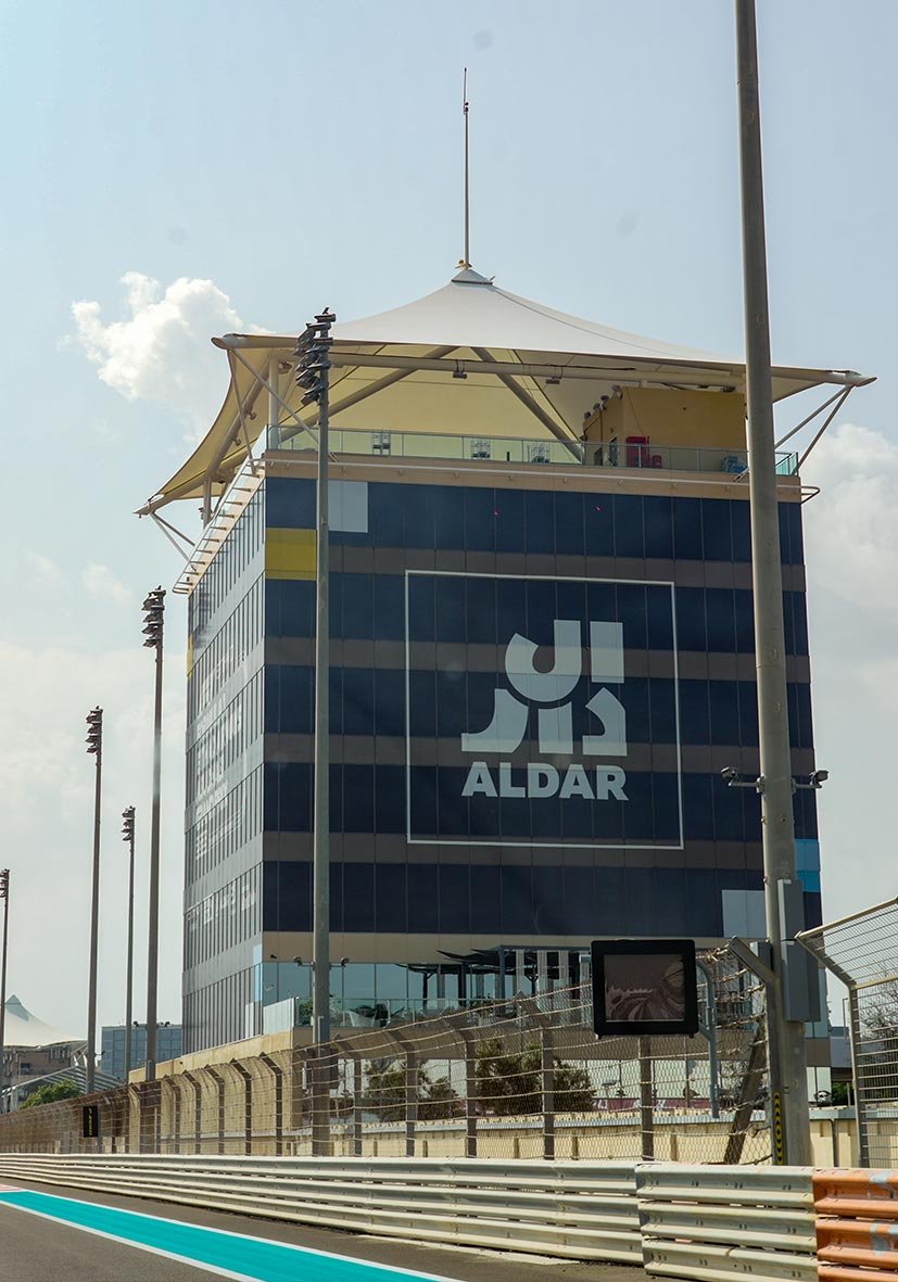 Aldar branded venue environment delivered by BLUEBERRY